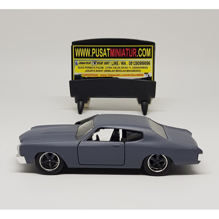 DOM'S CHEVY CHEVELLE SS - SKALA 1:32 - JADA FAST FURIOUS 8 (DIECAST)