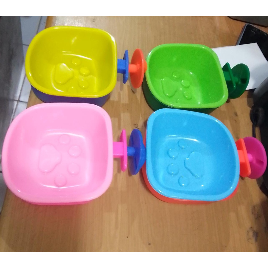 Bowl Gantung Tempat Makan Minum Anjing Kucing Kelinci Single Bowl