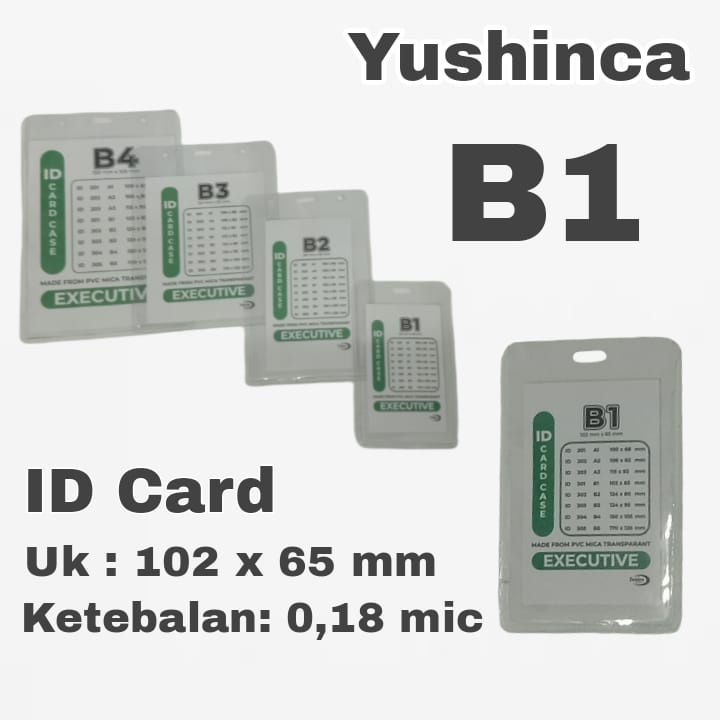 

ID CARD B1 (102 X 65 MM ) EXECUTIVE- YUSHINCA / KARTU PANITIA / KARTU STUDYTOUR / KARTU NAMA