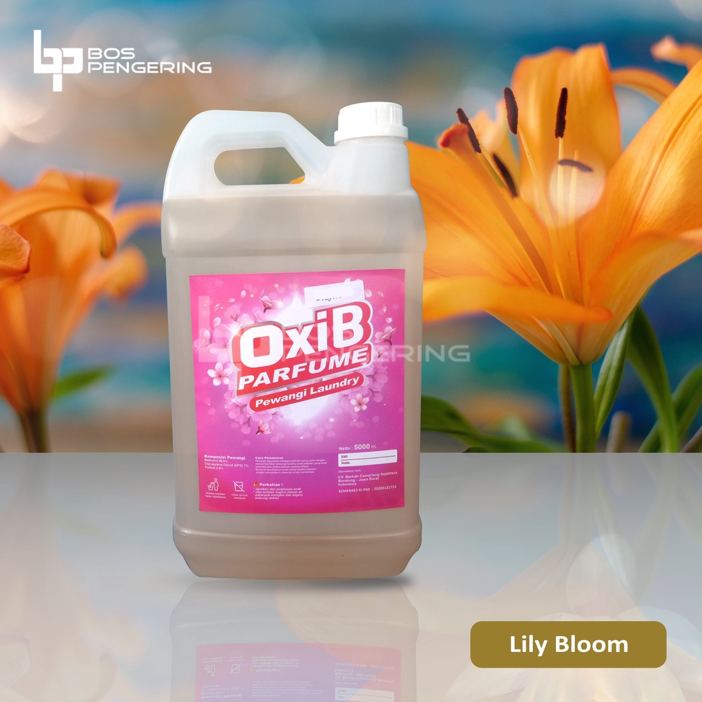 Pengharum Pakaian Laundry - OxiB Parfum Aroma Lily Bloom 5 Liter Segar Tahan Lama