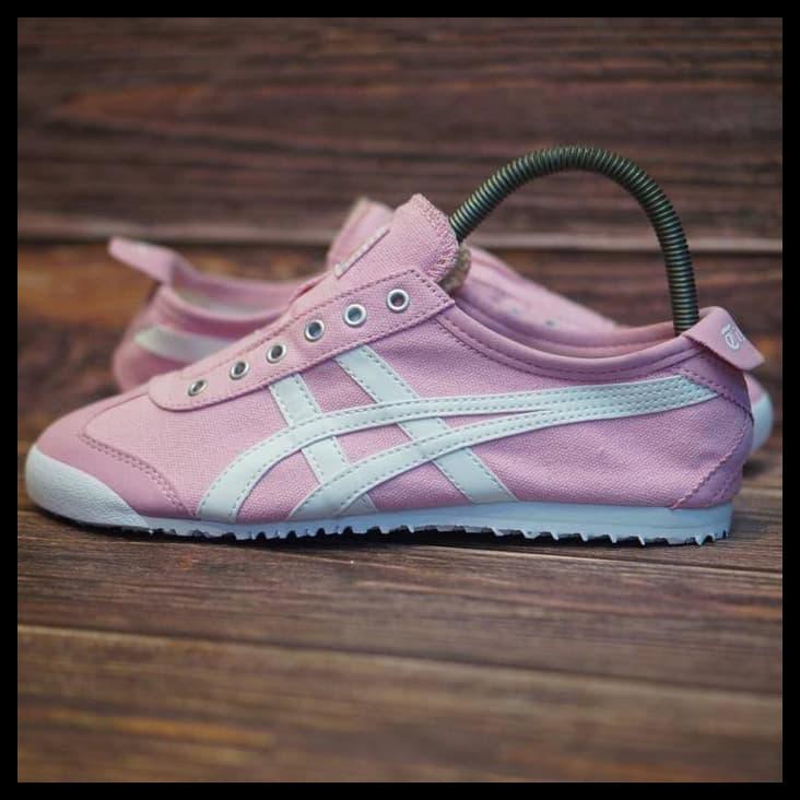 Terbaru Termurah Terlaris Onitsuka Tiger Slip On Baby Pink Premium