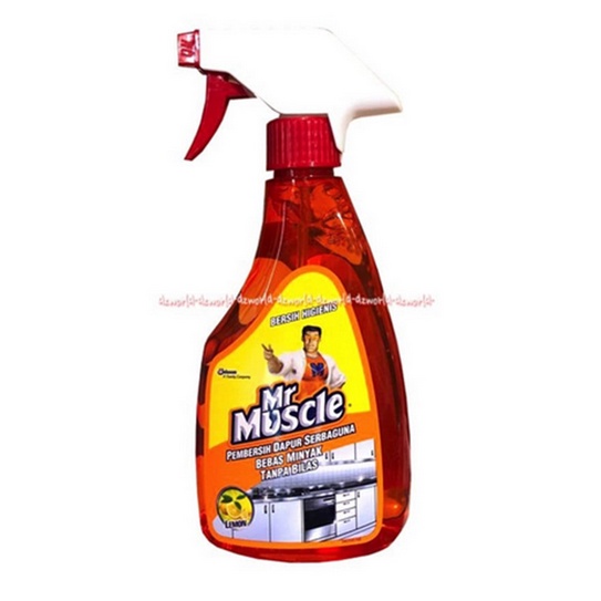 Mr Muscle Pembersih dapur Serbaguna Bebas Minyak Orange lemon Botol Spray 500ml Mrmuscle