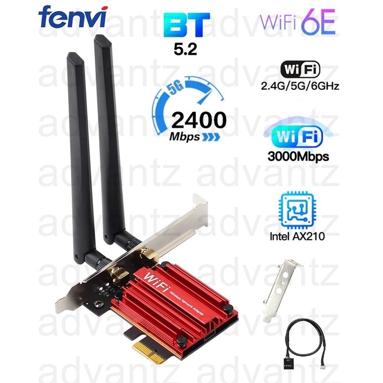 Jual Intel AX200 WIFI 6 pci express bluetooth 5.2 802.11ax ac wireless adapter pcie | Shopee Indonesia