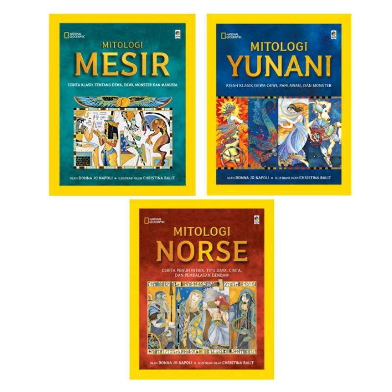 Buku National Geographic Mitologi Yunani Mesir Norse
