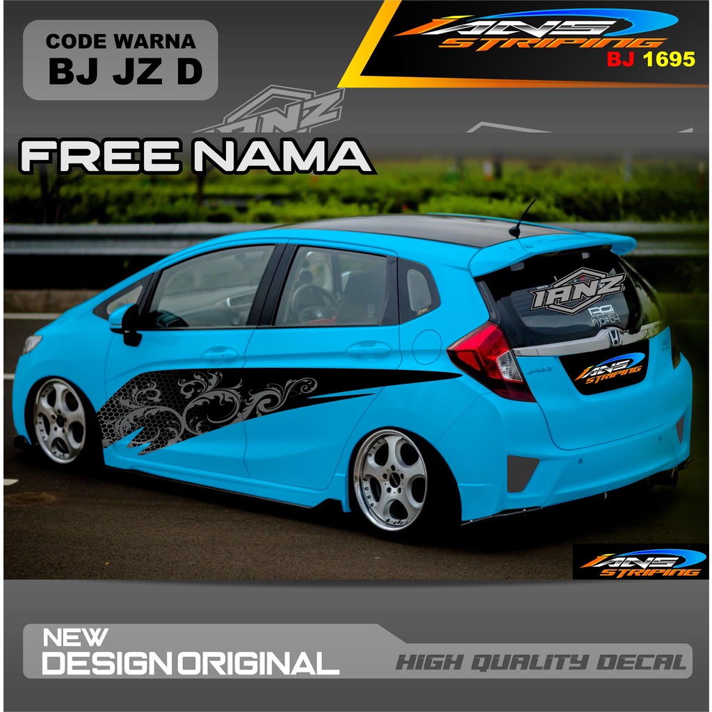 DECAL STIKER  MOBIL HONDA JAZZ JES AYLA AGYA / STIKER MOBIL TERBARU / VARIASI STIKER MOBIL