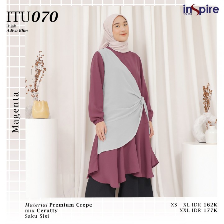 Tunik ITU 070 / Fashion Muslim Tunik Terbarubu 2022