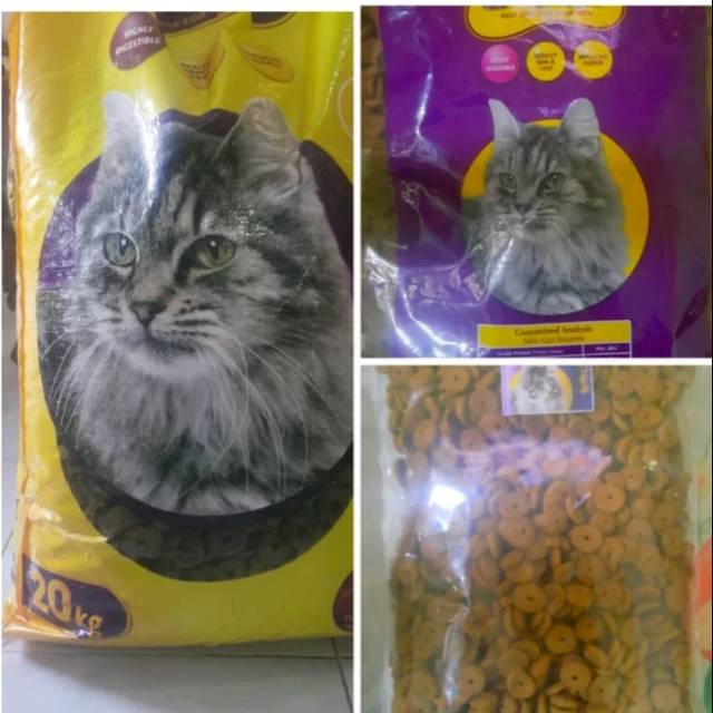 Makanan kucing Bolt donat Cat food donut repack 1 kg