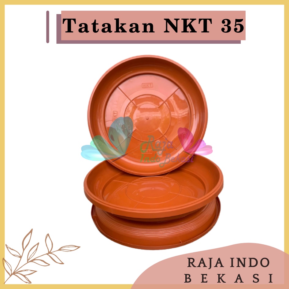 Tatakan Nkt 35 Merah BataTerracota Terracotta Merah Coklat Alas Pot Bunga Polos Besar Murah Bagus Tatakan Alas Pot Bunga Nkt 35 Putih 31cm Untuk Pot 35cm - NKT TATAKAN 35 alas pot bunga polos besar murah bagus