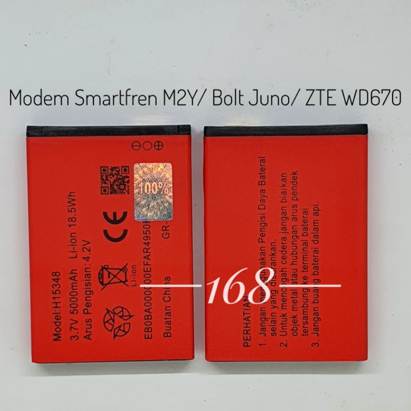 Baterai Batre Modem Smartfren Andromax M2Y Bolt Juno dc009 ZTE wd670 xl go movimax mv003bt H15348 Original Battery Batrai