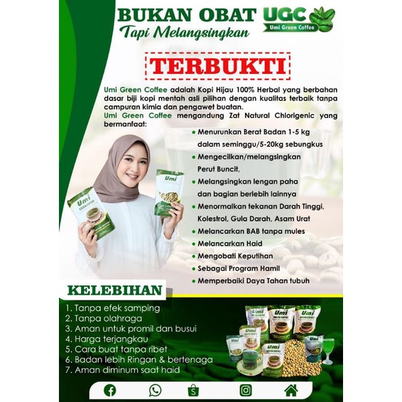 

Umi Green Coffee (Pelangsing & kesehatan) Dijamin ORI 100%