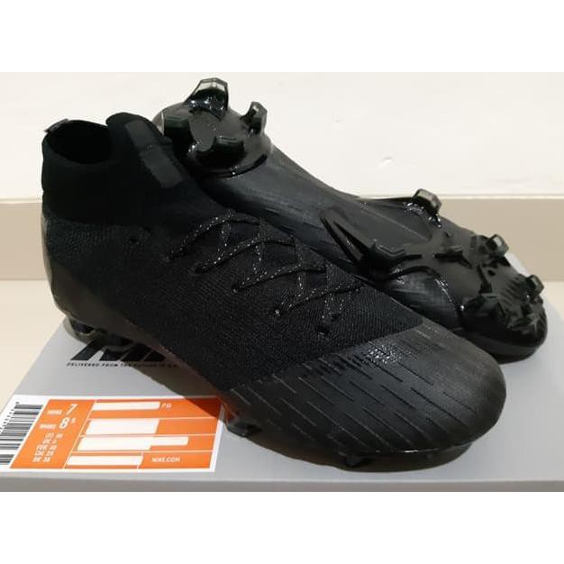 SOCCER SHOES ORIGINAL GRADE SEPATU BOLA - SOCCER NIKE MERCURIAL SUPERFLY VI ELITE BLACKOUT - FG