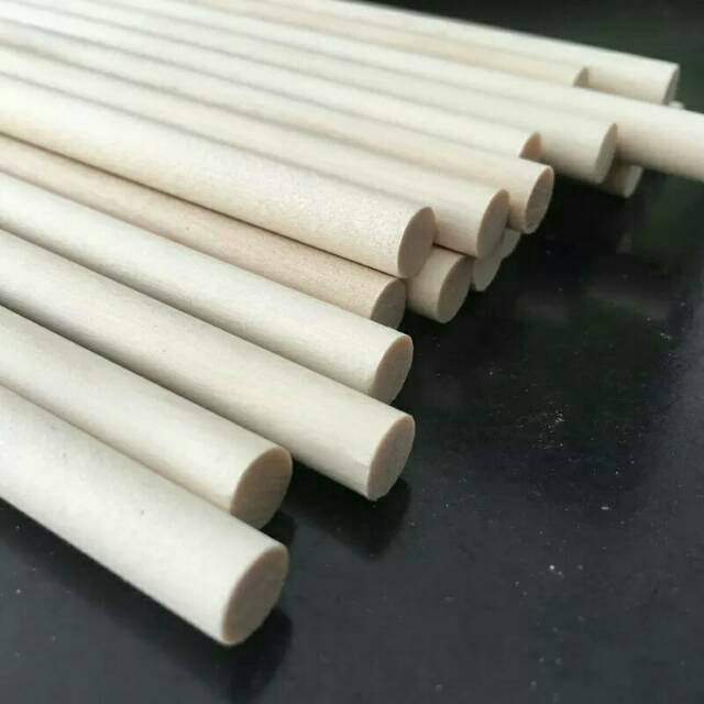 10pcs Stik kayu  balsa  dowel bulat ukuran 10cm Shopee 