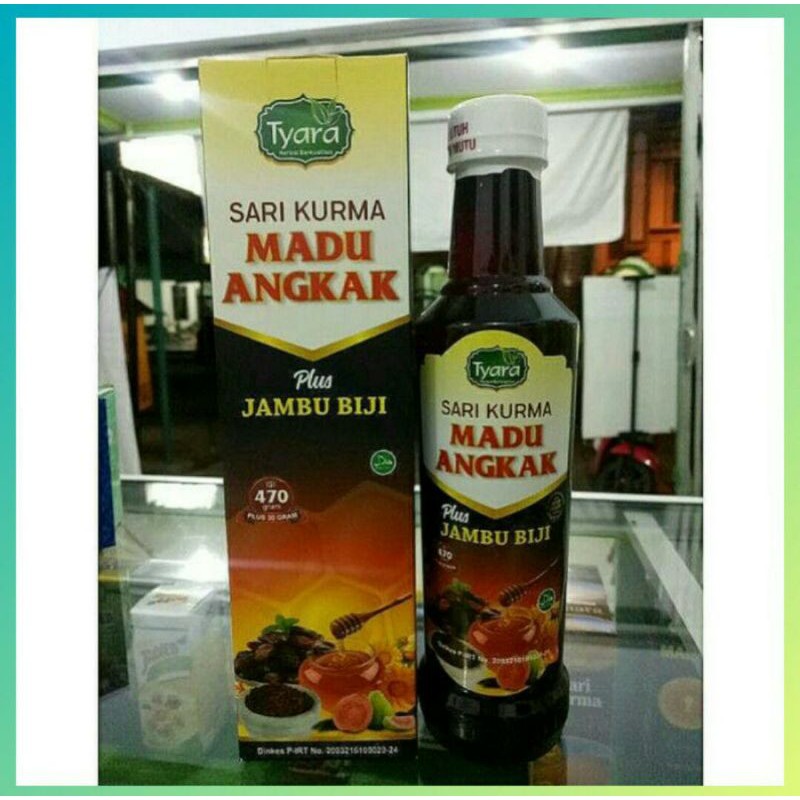 

Sari Kurma Angkak Tyara - Sari Kurma Madu Propolis - Sari Kurma Plus Angkak - Sari Kurma Darussyifa