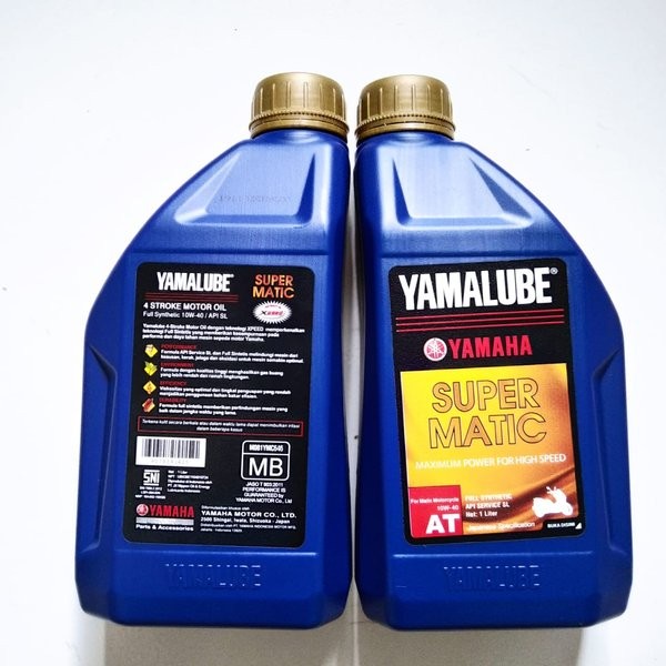 Oli yamalube super matic 1L oli yamalube super matic 1 liter oli motor NMax nmax  aerox  lexi oli yamalube super matic 10W / 40 4T 1 Liter original