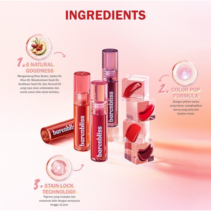 BNB barenbliss Berry Makes Comfort Lip Cream Korea Liquid Lipstik「24H Moisturizing」