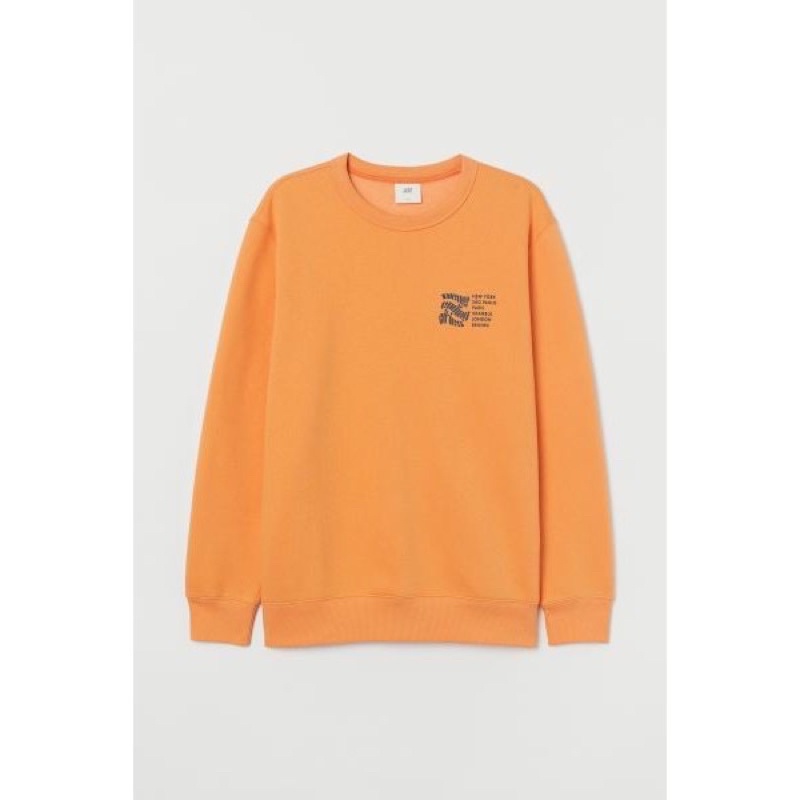 Crewneck Never Ending cities Orange H*M