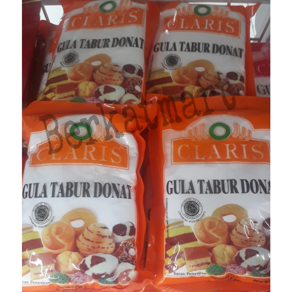 Gula Tabur Donat Tepung gula dingin donut Claris orange 250 gram HALAL