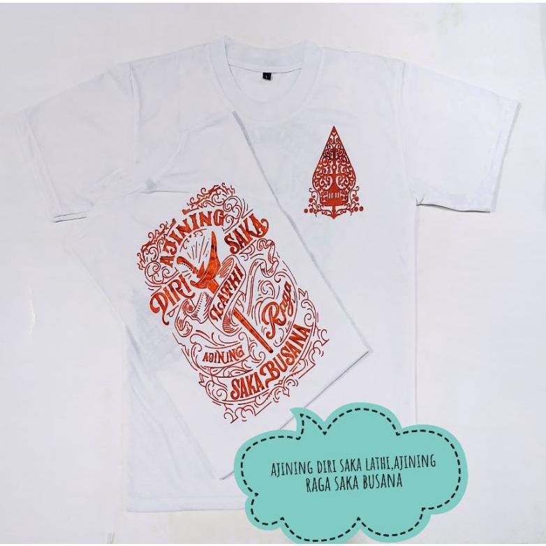 Kaos Pria/Ajining Diri Saka/Kaos Hitam/Kaos Jawa