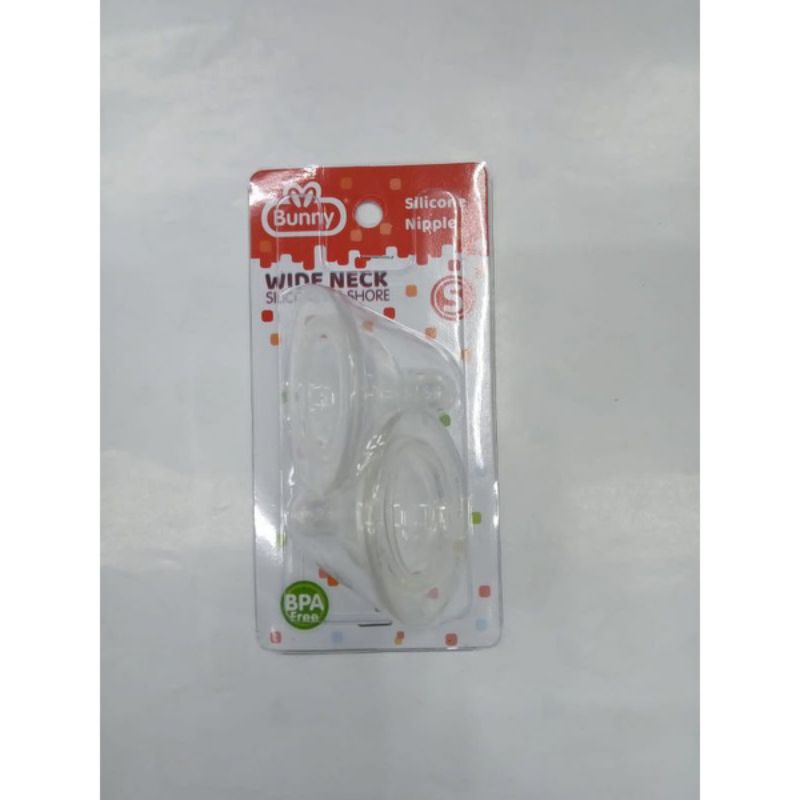 ☃Cutezz_Ching1☃Lusty Bunny ADN-5701 Wide Neck Silicone Nipple 2 Pcs