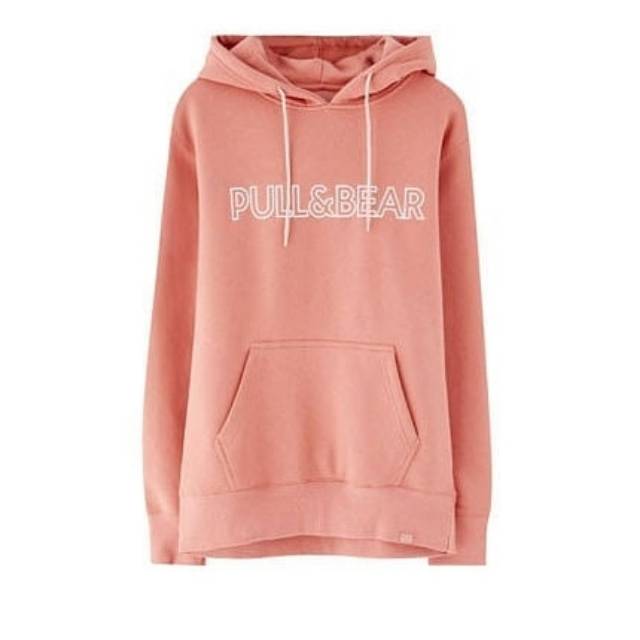 pull and bear hoodie pink