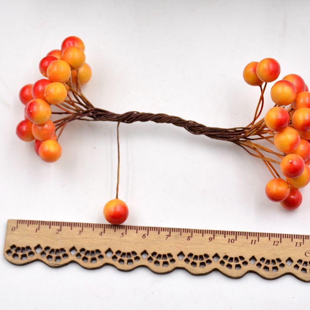 Solighter Berry Dekorasi Pernikahan Mutiara Bunga Artificial Holly Berry