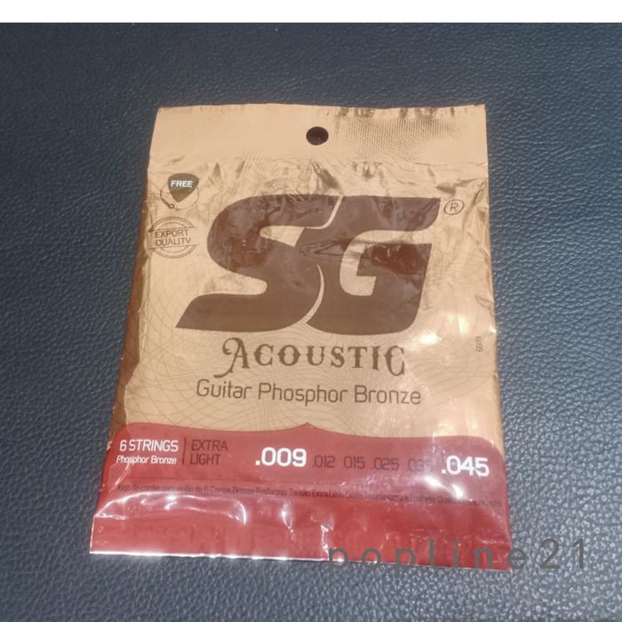 Senar gitar akustik SG PHOSPHOR BRONZE .009 Extra Light