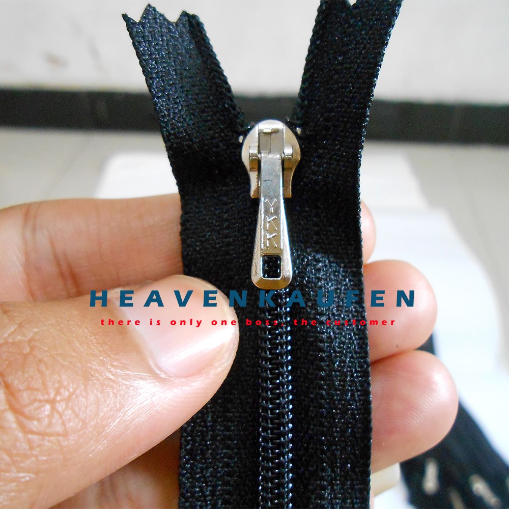 Resleting Zipper YKK 15 cm Hitam Murah (6 inch)