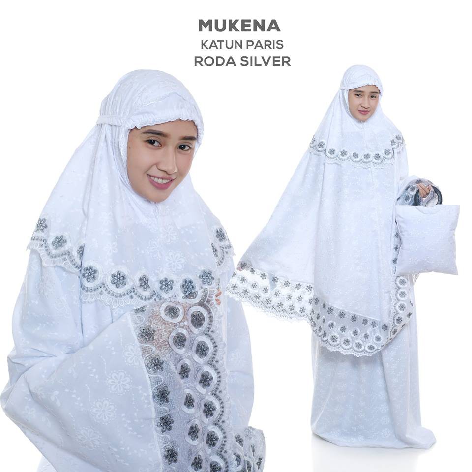 Mukena Dewasa Katun Paris Roda