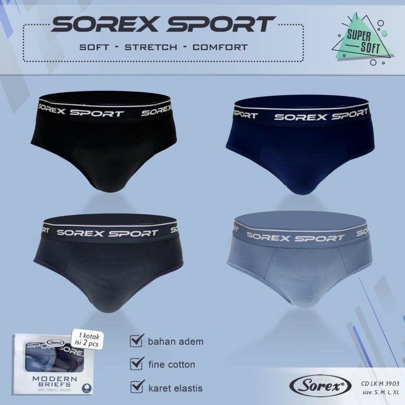 PAKET ISI 3PCS CELANA DALAM PRIA SOREXMAN M.3905.3903.