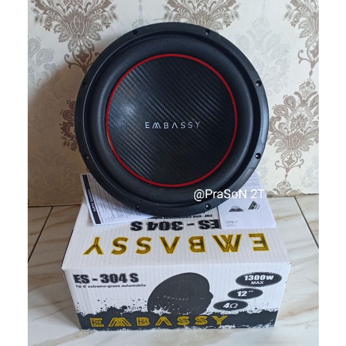 Subwoofer Embassy ES-304S 12 inch Singlecoil