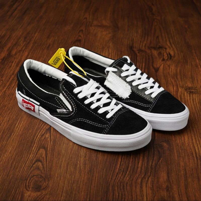 Vans Slip on Cut and Paste black white