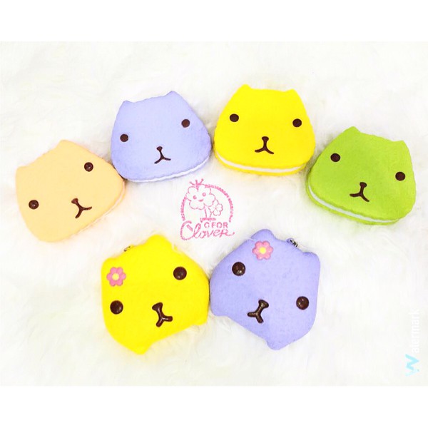 KAPIBARASAN MACAROON OR COOKIES SQUISHY MEDIUM / squishi macaron