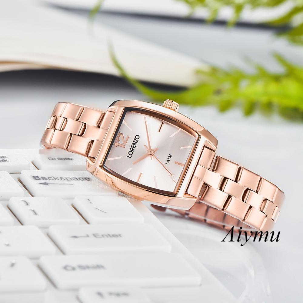 JAM TANGAN WANITA LORENZO R-7115 ORIGINAL LORENZO 7115 TALI RANTAI M JAM ORIGINAL