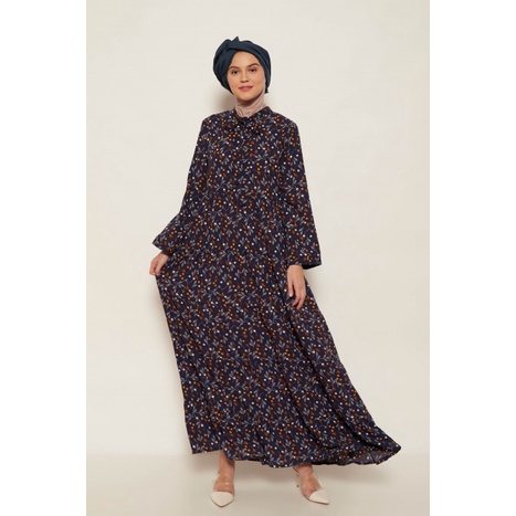 PREMIUM SUQMA LITZEY DRESS INDIGO - S
