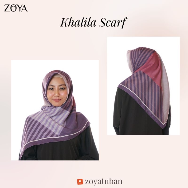 Zoya Scarf Khalila Kerudung Segiempat