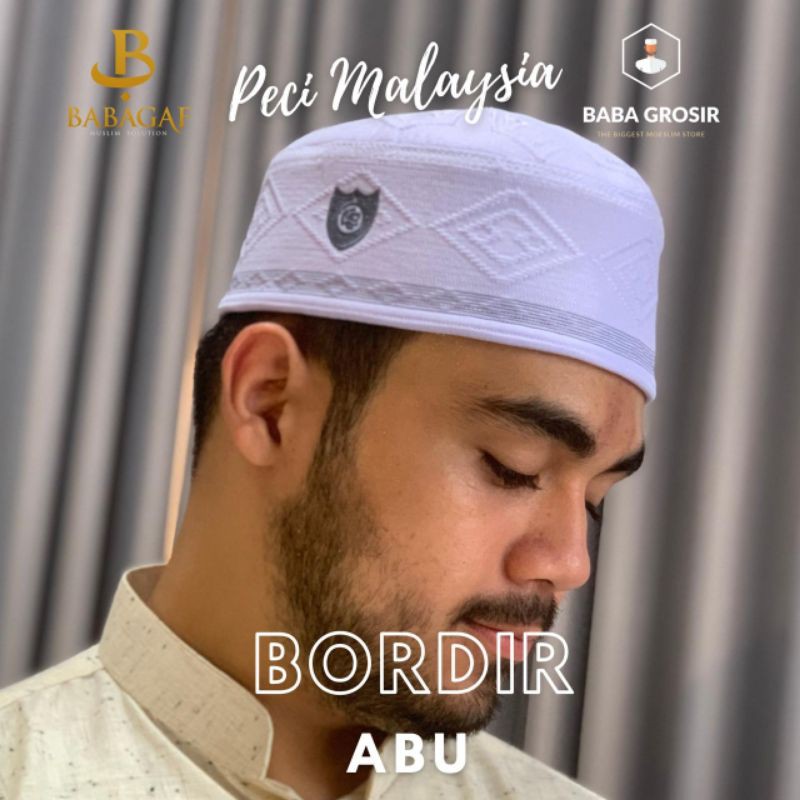 Peci Malaysia Bordir | Peci Malaysia Bordir Abu