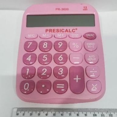 Kalkulator pink 12DIGIT PRESICALC PR-3600