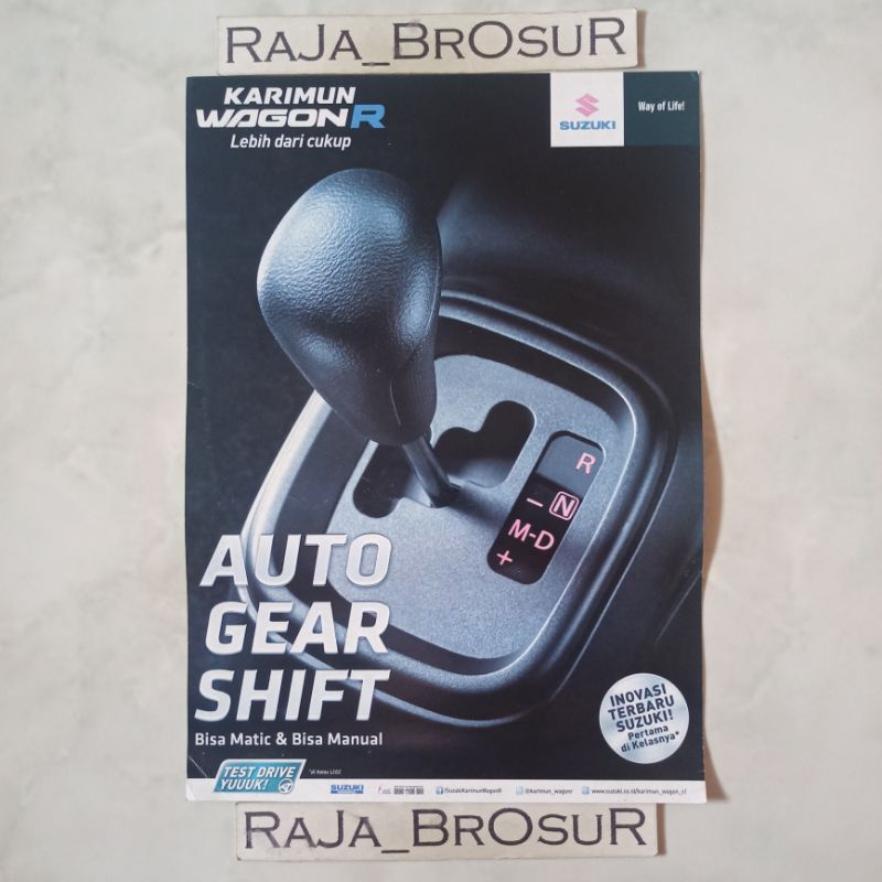 Poster brosur katalog flyer Suzuki Karimun Wagon R GA/GL/GX/Dilago/GS