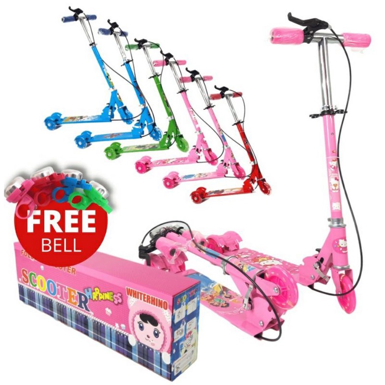 Skuter Anak Otoped Scooter 3 Roda Skuter Roda 3 Free bel dan Rem tangan