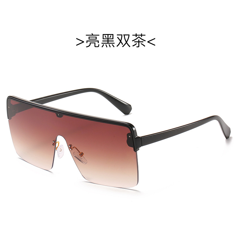 【YUZHU】COD New Fashionable Oversized Frame One-piece Frame Kacamata Warna Transparan