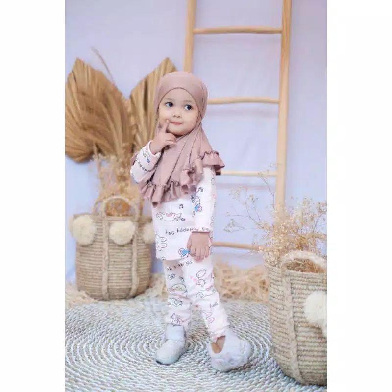 Hijab Baby Naura / jilbab anak 1-4 tahun / kerudung bayi muslimah