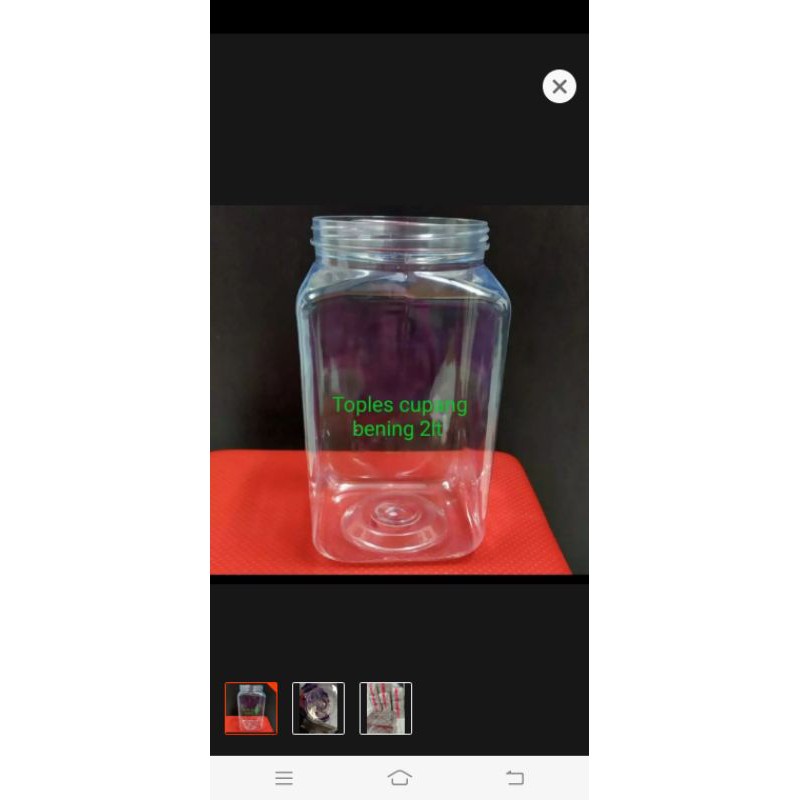 toples cupang 2lt kode 2301 isi 40pcs termurah