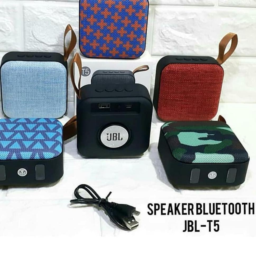 ➽ SPEAKER BLUETOOTH MINI PORTABLE AKTIF T5 USB WIRELESS SUPER BASS SPIKER BLOETOOTH MUSIC BOX KOTAK 