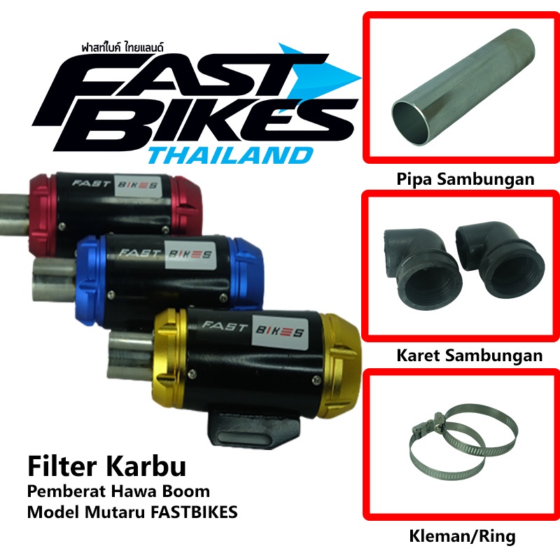 Filter udara boom mutarru by Fastbikes - salingan udara mutaru nmax pcx lexi vario beat mio scoopy motor