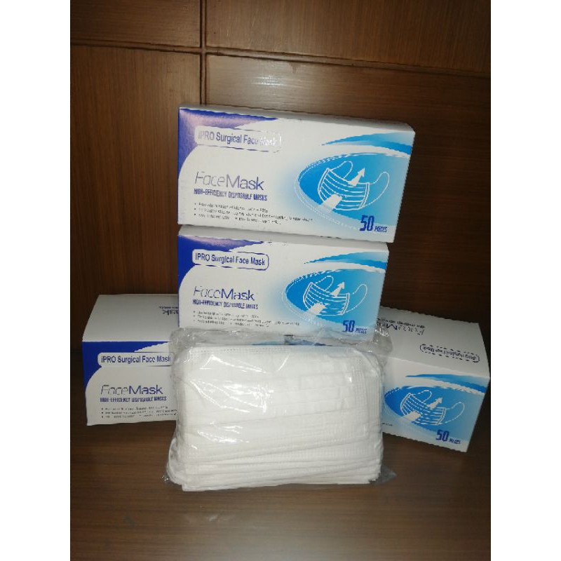 Masker medis surgical White welltouch kemenkes RI  @50 pcs