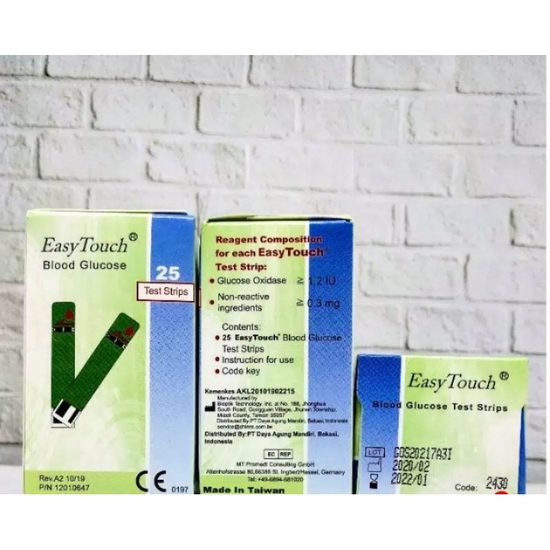 STRIP GULA DARAH / GLUCOSA ISI 25 EASYTOUCH