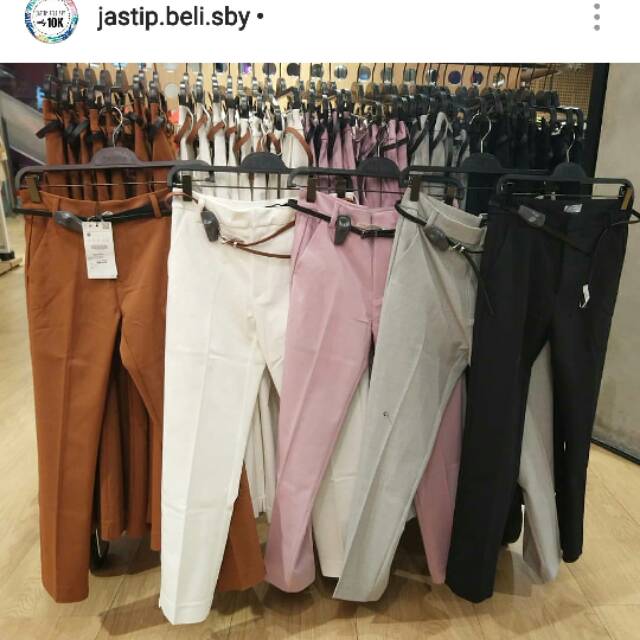 Bershka long pants / celana kain cewek bershka