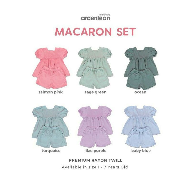 Ardenleon Macaron Peplum Set