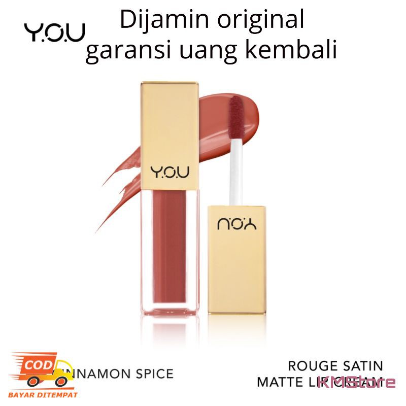 YOU Lipcream Rouge Satin Lip Cream kosmetik y.o.u murah