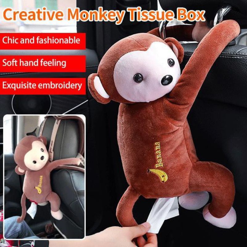 (COD) Tempat Tisue / Tempat Tisue Monyet / Tempat Tisue karakter  lucu